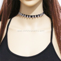 Rhinestone Choker Accessory Black Velvet Necklace For Women